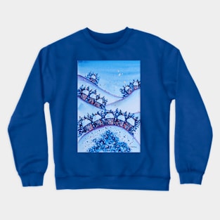 Houses in the Snow Crewneck Sweatshirt